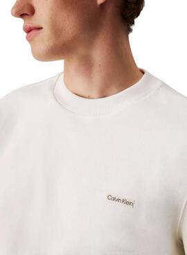 Sweatshirt Calvin Klein Jeans Label beige für Herren