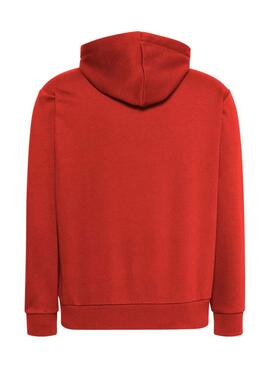Sweatshirt Calvin Klein Jeans Monolog Rot für Herren.