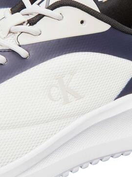 Sneaker Calvin Klein Jeans Eva Runner in Weiß und Blau für Heren.