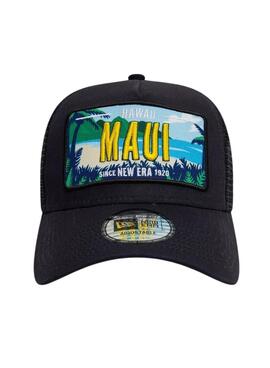 Kappe New Era License Plate Trucker Patch schwarz für Herren