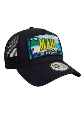Kappe New Era License Plate Trucker Patch schwarz für Herren