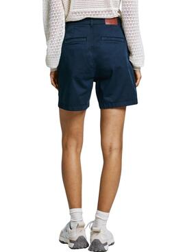 Bermudas Pepe Jeans Vania in Marineblau für Damen