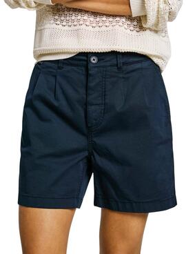 Bermudas Pepe Jeans Vania in Marineblau für Damen