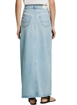 Rock Pepe Jeans Stud hellblaue Jeans für Damen.