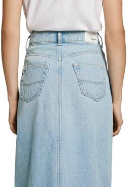 Rock Pepe Jeans Stud hellblaue Jeans für Damen.