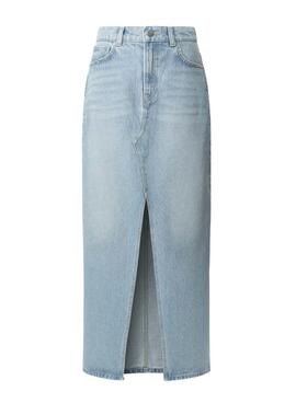 Rock Pepe Jeans Stud hellblaue Jeans für Damen.