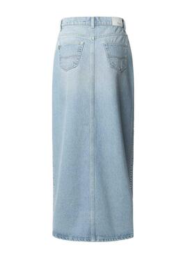 Rock Pepe Jeans Stud hellblaue Jeans für Damen.