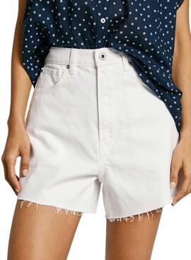 Shorts Pepe Jeans A-Line weiß für Damen
