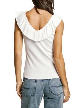 T-Shirt Pepe Jeans Millie weiß für Damen