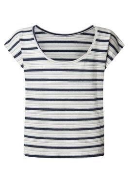 T-shirt Pepe Jeans Vanessa in Blau für Damen.