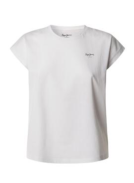 T-Shirt Pepe Jeans Blooma weiß für Damen