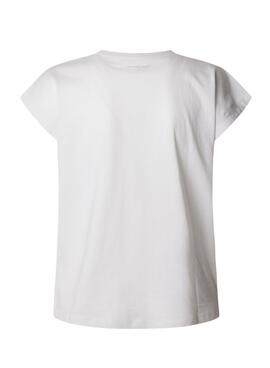 T-Shirt Pepe Jeans Blooma weiß für Damen