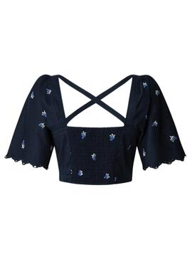 Top Pepe Jeans Energy Marineblau für Damen