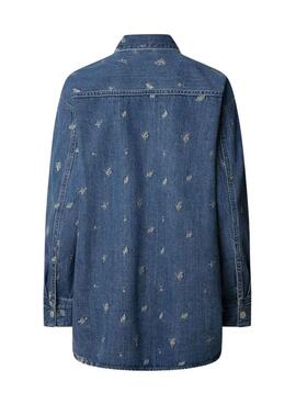 Oberhemd Pepe Jeans Blossom Denim für Damen