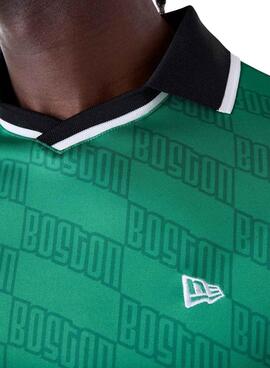 T-shirt New Era Boston Celtics NBA Soccer grün für Herren.