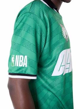 T-shirt New Era Boston Celtics NBA Soccer grün für Herren.