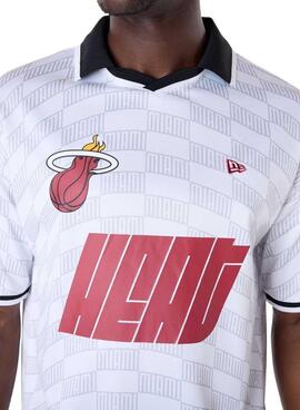 T-Shirt New Era Miami Heat NBA Soccer weiß für Herren