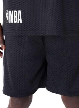 Kurze Hose New Era Chicago Bulls NBA Graphic Mesh Schwarz für Herren