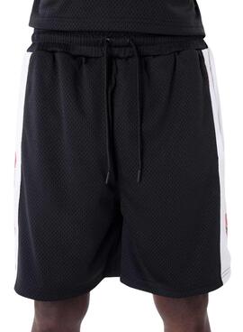 Kurze Hose New Era Chicago Bulls NBA Graphic Mesh Schwarz für Herren