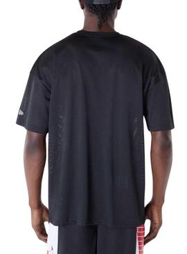 T-Shirt New Era Chicago Bulls NBA Mesh Schwarz für Herren