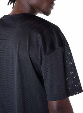 T-Shirt New Era Chicago Bulls NBA Mesh Schwarz für Herren