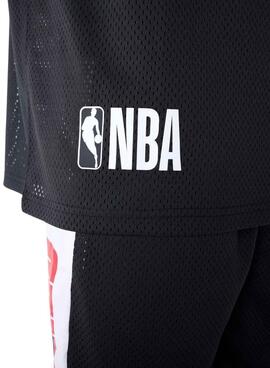 T-Shirt New Era Chicago Bulls NBA Mesh Schwarz für Herren