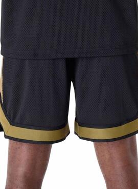 Kurze Hose New Era San Francisco 49ers NFL Netz schwarz für Herren