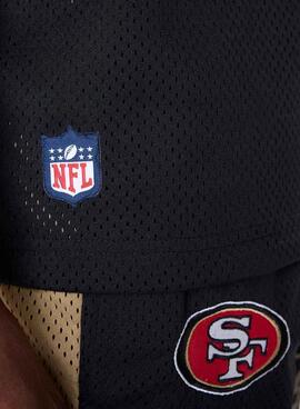 T-Shirt New Era San Francisco 49ers NFL Mesh schwarz für Herren