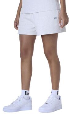Kurze Hose New Era LA Dodgers Essential grau für Damen