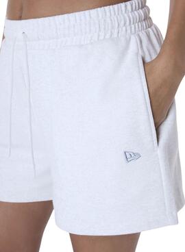 Kurze Hose New Era LA Dodgers Essential grau für Damen