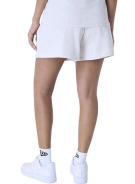 Kurze Hose New Era LA Dodgers Essential grau für Damen