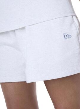 Kurze Hose New Era LA Dodgers Essential grau für Damen
