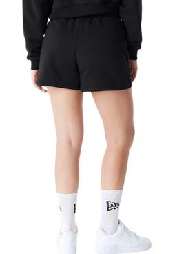 Kurze Hose New Era New York Yankees Essential schwarz für Damen