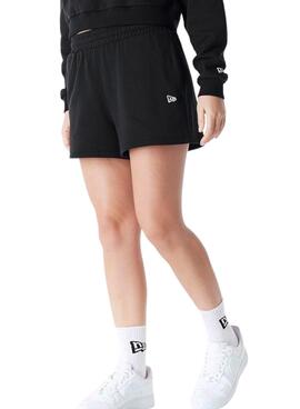 Kurze Hose New Era New York Yankees Essential schwarz für Damen