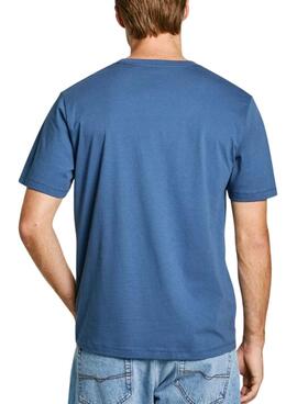 T-shirt Pepe Jeans Eggo blau für Herren