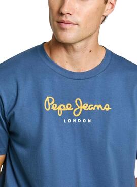 T-shirt Pepe Jeans Eggo blau für Herren