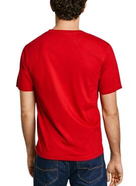 T-Shirt Pepe Jeans Eggo rot für Herren