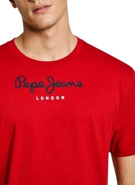 T-Shirt Pepe Jeans Eggo rot für Herren