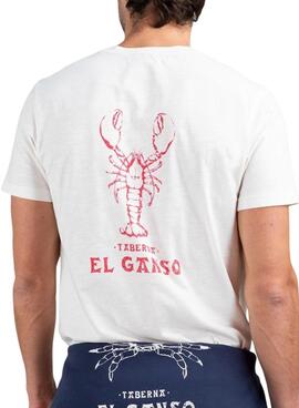 T-Shirt El Ganso Langosta Weiß für Herren