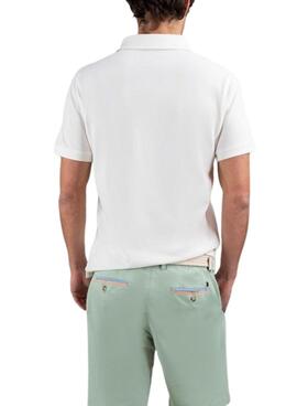 Das weiße Ganso Basic-Polo für Herren.