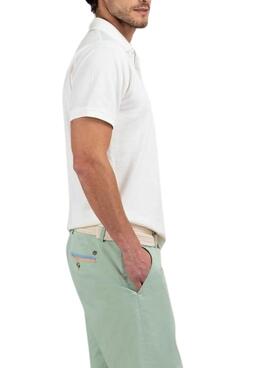 Das weiße Ganso Basic-Polo für Herren.