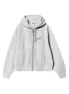 Sweatshirt Carhartt American Zip grau für Damen