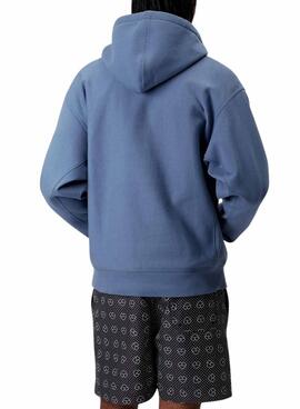Sudadera Carhartt American Script blau für Herren