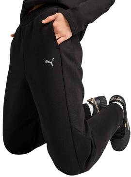 Schwarze Puma Evostripe Damenhose.