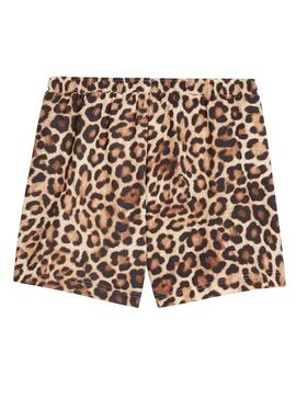 Kurze Puma Leopard Luxe Shorts für Frauen