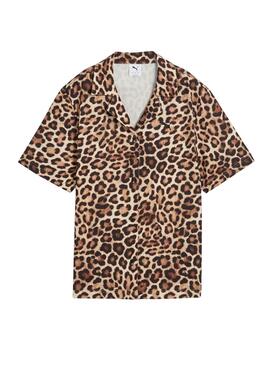 Puma Leoparden Luxe Damenhemd.