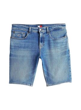 Bermudas Tommy Jeans Scanton mittelblaue Jeans für Herren
