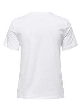 T-shirt Only Polly weiß für Damen