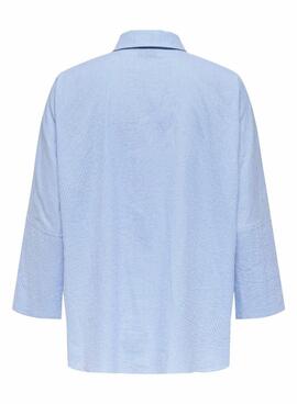 Bluse Only Augusta in Blau für Damen
