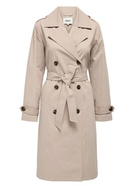 Trenchcoat Only Leja beige für Damen